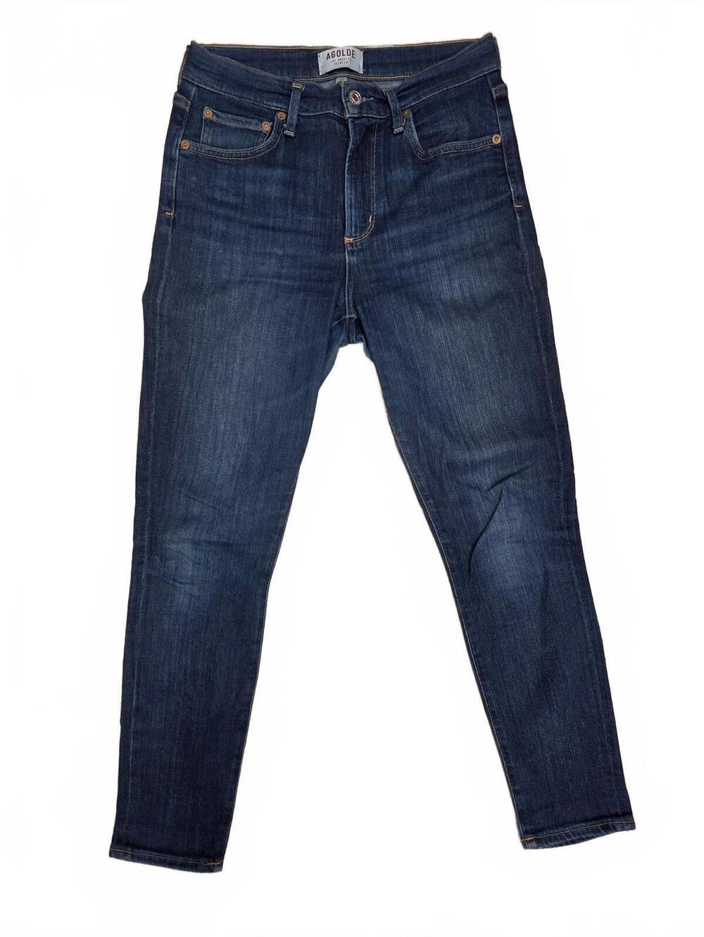 AGOLDE Los Angeles Premium High Rise Slim Denim Jeans Womens Size 27